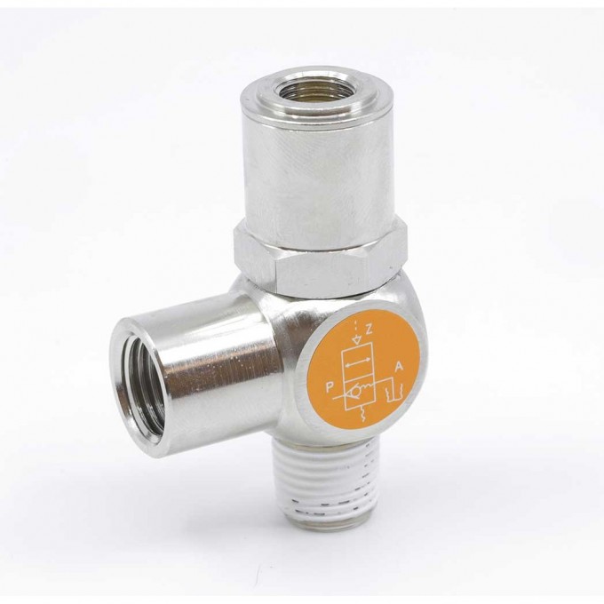 Дроссель с обратным клапаном PEMAKS Внешний шестигранник от 0 до 25 PPHK-1/2-12