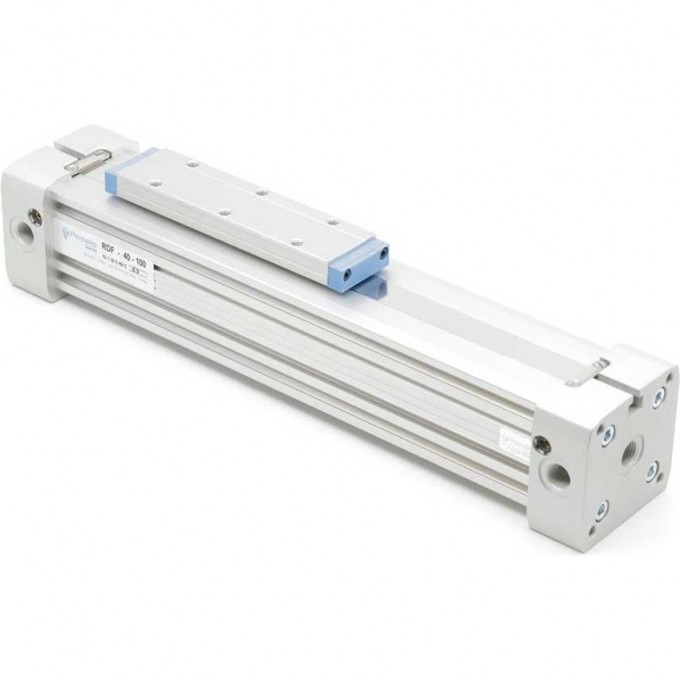 Бесштоковый пневмоцилиндр PEMAKS сжатый воздух анодированный алюминий RDF-0040-2400